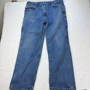 Carhartt Carpenter Jeans‎ mens 40X32 Relaxed Fit Work Utility Denim Pants Blue